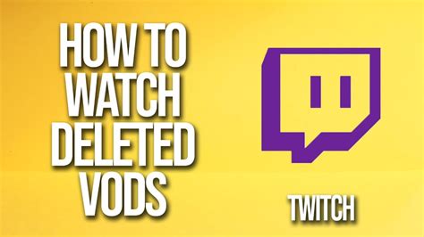 twitchrecover|How to download deleted Twitch vods